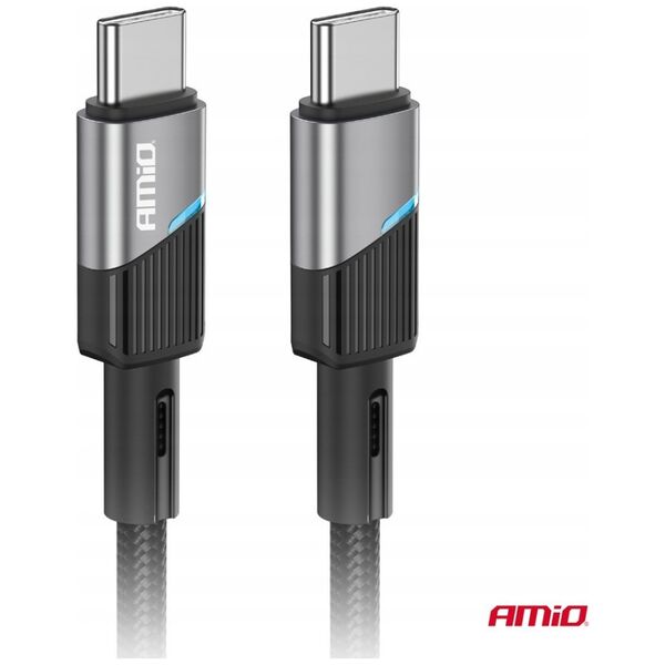 Kabel USB AMiO Kabel do ładowania usb-c - usb-c 60w 100cm fulllink amio-03926
