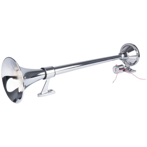 AMiO Klakson fanfara sygnał dźwiękowy chrom 640 mm 12v 24v amio-04076