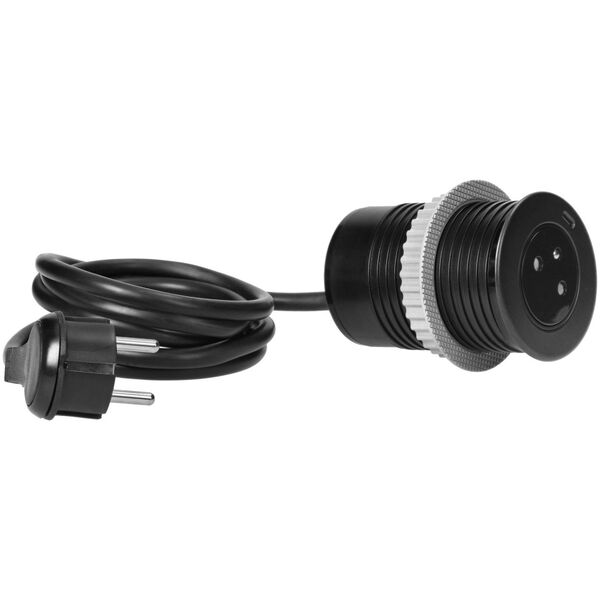 Orno Gniazdo wpuszczane w blat 2P+Z z systemem EasyEject, USB 3.0, 1,5m + przejściówka do USB