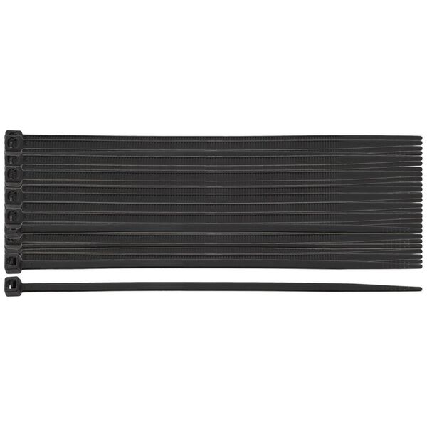 Neo Opaski zaciskowe EXTREME 2.5 × 80 mm, czarne, 100 szt.