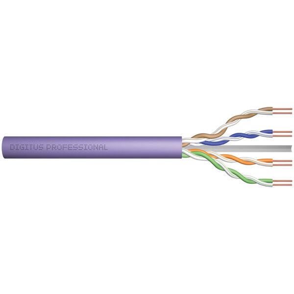 Καλώδιο εγκατάστασης Digitus DIGITUS κατ.6, F/UTP, B2ca, AWG23/1, LSOH, 100m, μωβ, φύλλο 13789641 4016032442042