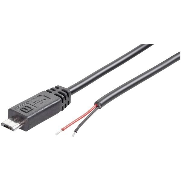 Tru Components Konfektioneret Micro USB-B-stik med åben kabelende Micro USB-B-stik TRU COMPONENTS Indhold: 1 stk 13799716 2050004923339