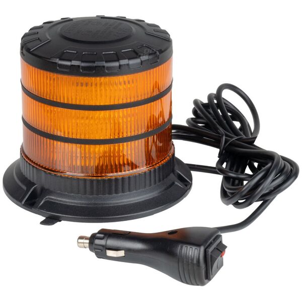 AMiO Lampa ostrzegawcza błyskowa kogut led w30m 12v 24v amio-04111