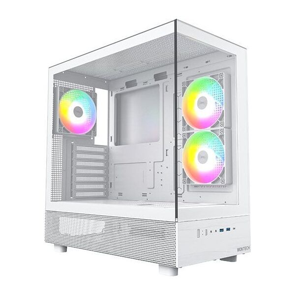 Obudowa Montech Montech XR Midi-Tower, Tempered Glass - weiß