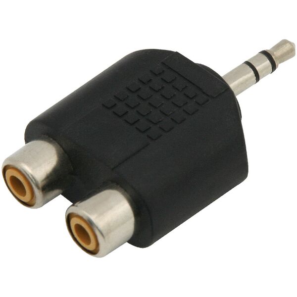 Blow 3412#                Rozgałęźnik wtyk 3,5st-2gniazdo rca