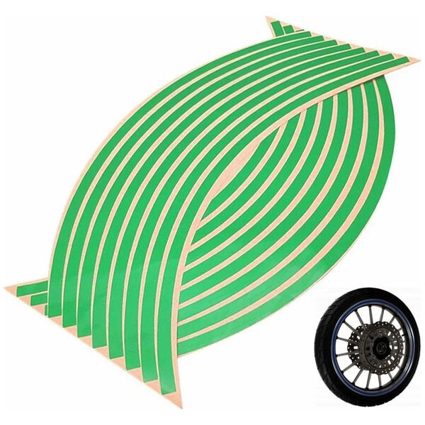 ATL AG555C Naklejki odblaskowe na koła green