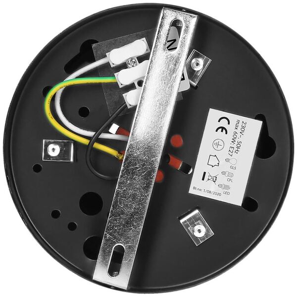 Orno KORIN 13, oprawa typu downlight, 60W, E27, stal, czarna