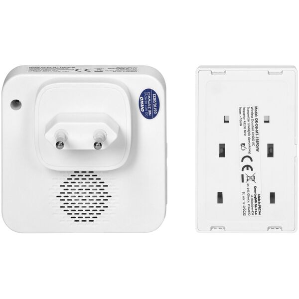 Orno Dzwonek bezprzew. 230V~ bezbateryjny ONDO AC biały (OR-DB-MT-156/W)