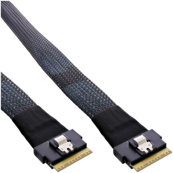 InLine INLINE Slim SAS Kabel SFF-8654 X8 zu SFF-8654 X8 48GB/s 1m