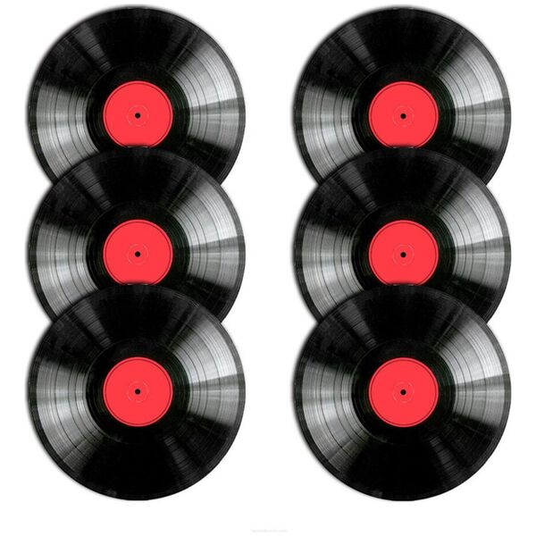 Bertoni Zestaw podkładek na stół okrągłych 6D - VINYL 