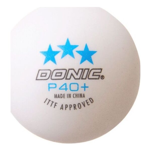 Μπάλα επιτραπέζιας αντισφαίρισης Donic DONIC P40+ 3 αστέρων ITTF 120 τμχ Λευκό 13931160 4250819008827