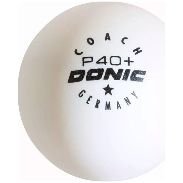 Μπάλα επιτραπέζιας αντισφαίρισης Donic DONIC P40+ Coach 1 αστέρι 120 τμχ Λευκό 13931162 4250819021031