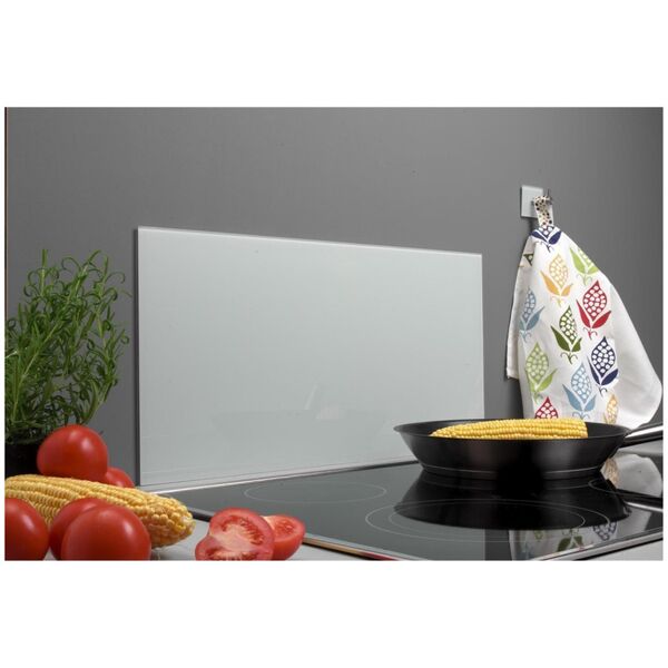 Home It Stænkplade hvid glas 80x40 cm. 13939159 5708614139189