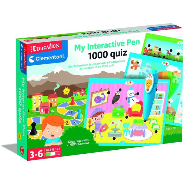 Clementoni TOY EDUC MY INTERACTIVE PEN 1000 QUIZ 13940670 8005125508297