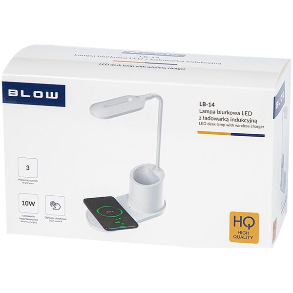 Lampka biurkowa Blow Lampka biurkowa LED indukcja QC LB-14