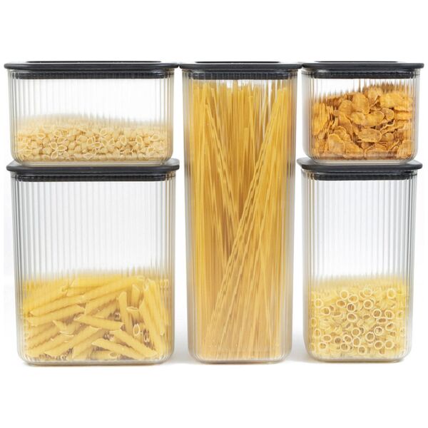 Branq BRANQ - Pojemnik na żywność - plastikowy - kwadratowy - sypkie - 2,37 L