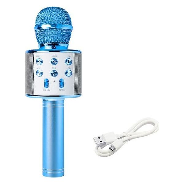 Mikrofon Blow Mikrofon PRM402 BLOW niebieski karaoke