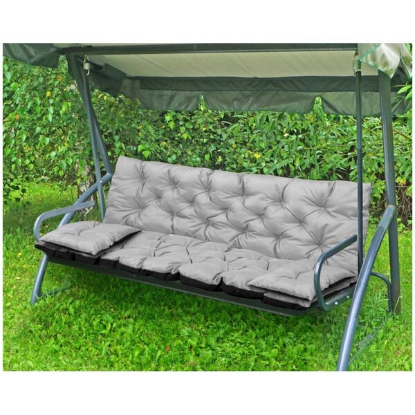 AIO FACTORY ZESTAW OGRODOWY 120x60x50CM + 2 PODUSZKI 42X42 CM JASNOSZARY