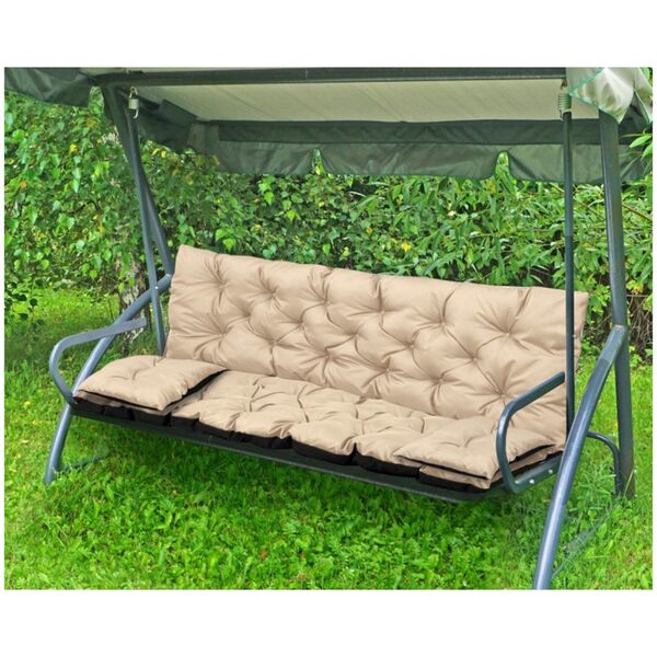 AIO FACTORY ZESTAW OGRODOWY 150x60x50CM + 2 PODUSZKI 42X42 CM BEŻOWY