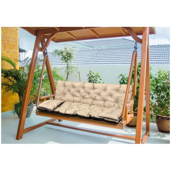 AIO FACTORY ZESTAW OGRODOWY 150x60x50CM + 2 PODUSZKI 42X42 CM BEŻOWY