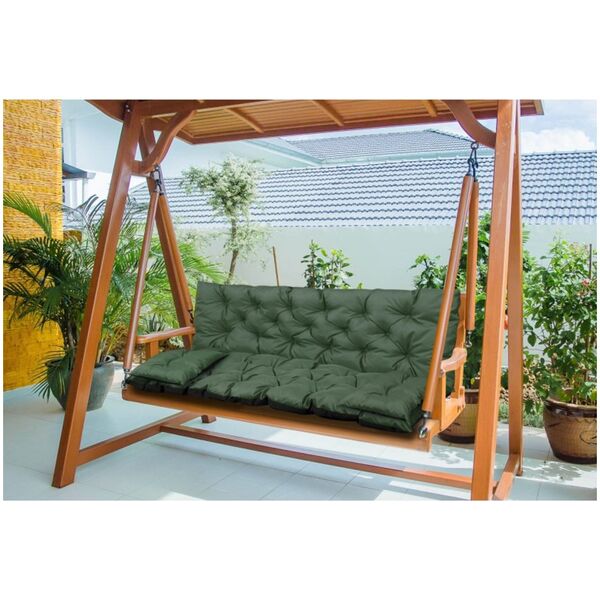AIO FACTORY ZESTAW OGRODOWY 100x60x50CM + 2 PODUSZKI 42X42 CM ZIELONY