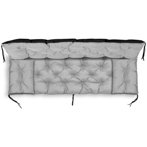 AIO FACTORY ZESTAW OGRODOWY 180x60x50CM + 2 PODUSZKI 42X42 CM JASNOSZARY