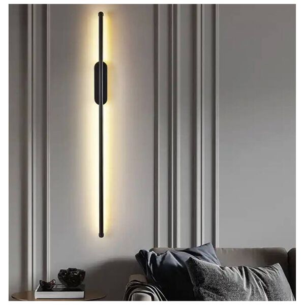 Kinkiet Aptel Wewnętrzna LAMPA Ścienna Kinkiet LED 2000lm 15W  neutralna biel czarny ZD116