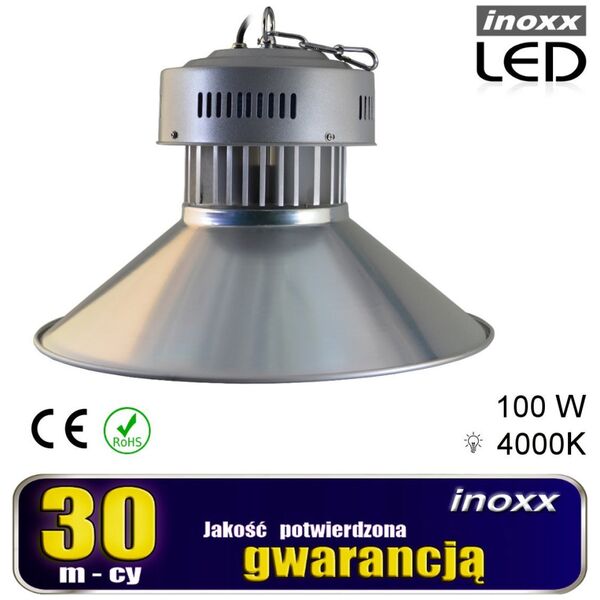 Nvox Lampa przemysłowa led 100w high bay cob 4000k neutralna 10 000lm