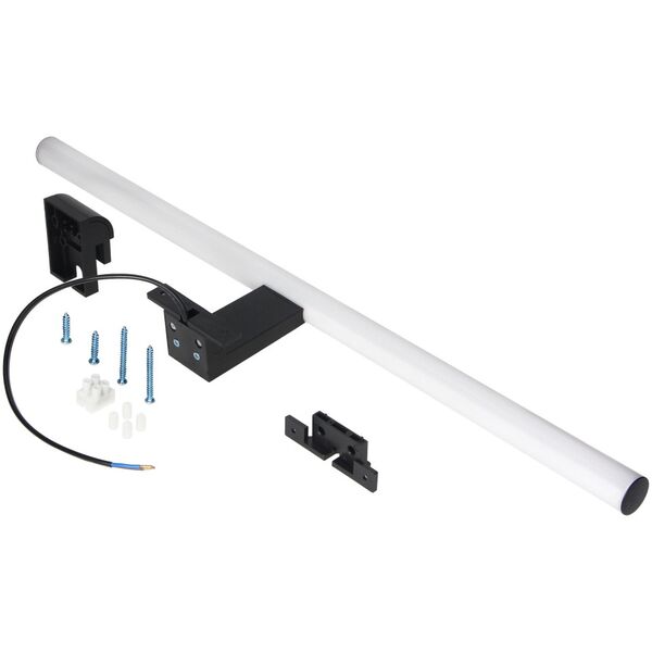 Orno PEEGEL LED 9W, lampa nad lustro, 810lm, 4000K, dł. 60 cm, tworzywo sztuczne+akryl, czarna