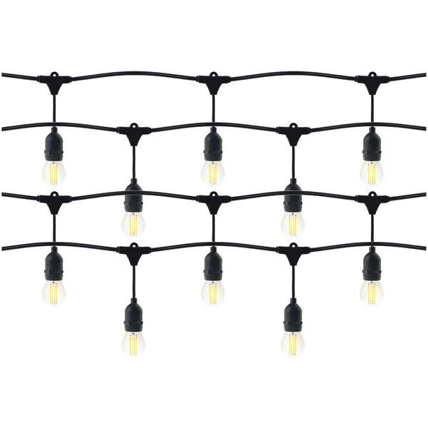 Orno Zestaw girlanda oświetleniowa -1 sznur 5m (5 opraw) + 5 żarówek LED 1W E27, 3000K - ciepła + 1 żarówka gratis!