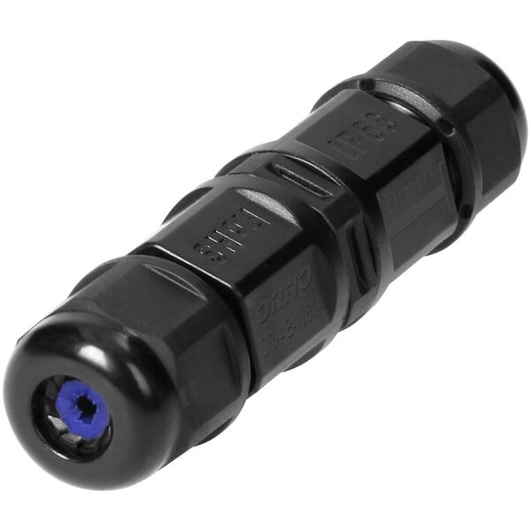 Orno MICRO konektor kablowy prosty, IP68, 2x1,0mm2, 450V/10A, 2 szt.