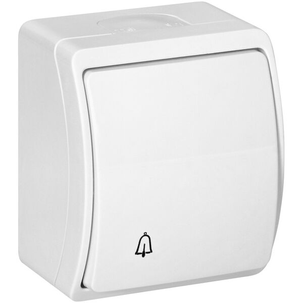 Orno Przycisk dzwonek n/t AQUATIC, IP44, biały
