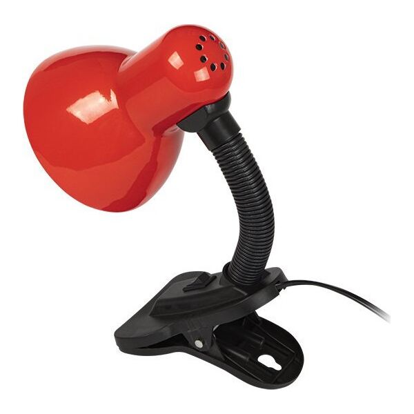 Lampka biurkowa Blow 44-148# Lampka biurkowa lb-08 z klipsem czerwona
