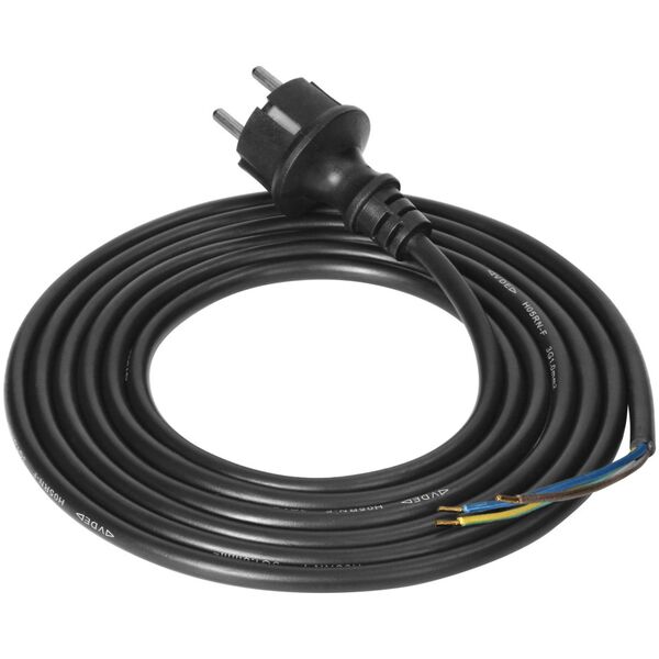 Orno Przewód przyłączeniowy, wtyczka guma, 3x1mm2, 3m
