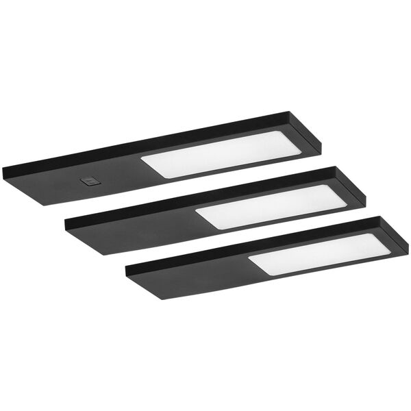Orno PLANA zestaw 3 lamp podszafkowych LED, 3x4W, 3x240lm, 4000K, z włącznikiem bezdotykowym, czarne