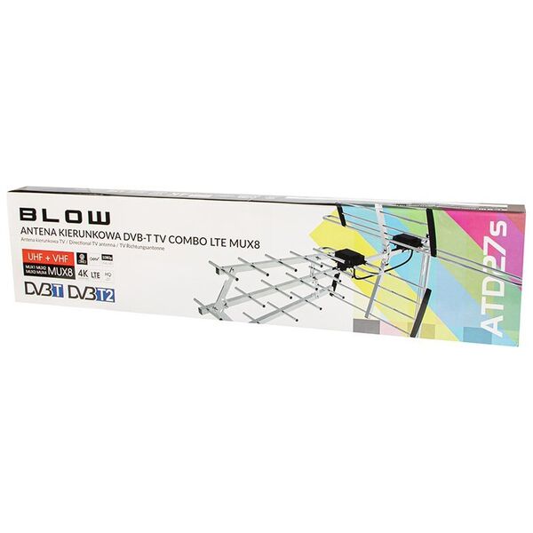 Antena RTV Blow 21-053# Antena  dvb-t atd27s vhf/uhf mux8 pasywna 10-pak