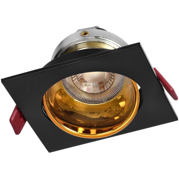 Orno FONDI SC ramka dekoracyjna oprawy punktowej, MR16/GU10 max. 50W, kwadrat, stała, aluminiowa, czarno-złota
