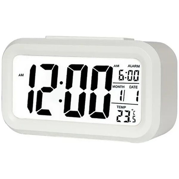 ATL AK240C Cyfrowy budzik white led biały