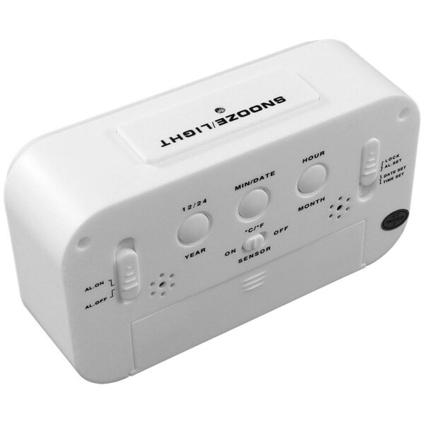 ATL AK240C Cyfrowy budzik white led biały