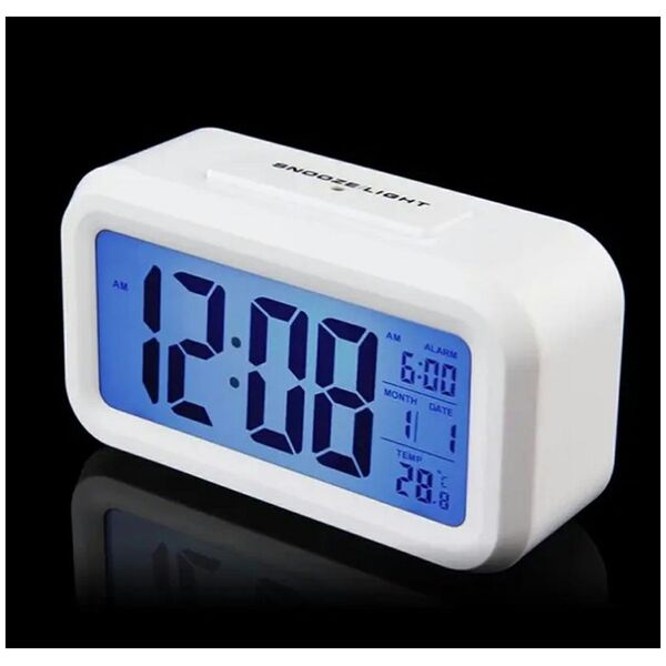 ATL AK240C Cyfrowy budzik white led biały