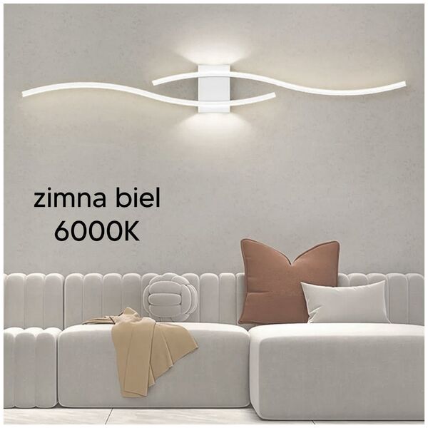Kinkiet ATL ZD150 Lampa scienna kinkiet biały 60cm    zimny biały
