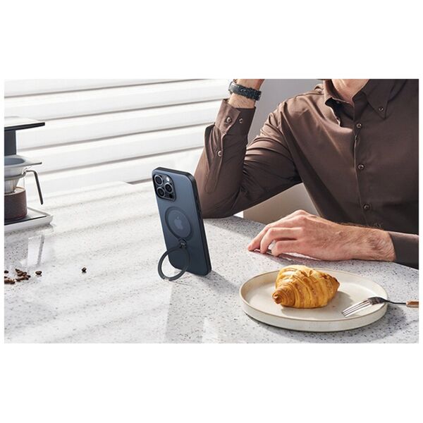 Torras Etui Torras Ostand Spin dla iPhone 16 ProMax (Czarne)