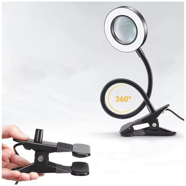 Lampka biurkowa ATL ZD67F Lampa pierścieniowa do selfie       uchwyt