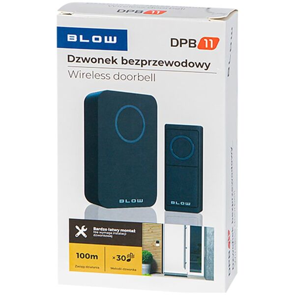 Blow Dzwonek bezprzewodowy DPB-11 czarny
