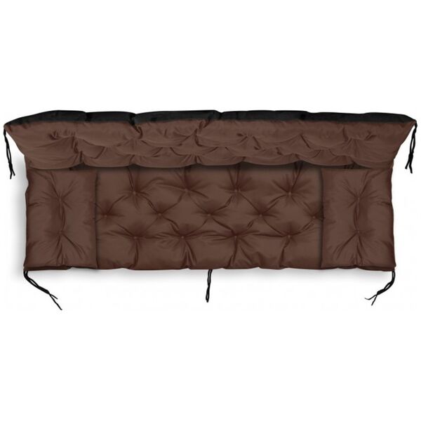 AIO FACTORY ZESTAW OGRODOWY 150x60x50CM + 2 PODUSZKI 42X42 CM BRĄZOWY