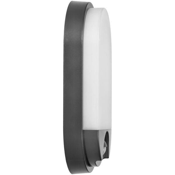Kinkiet Orno NEFRYT LED 10W, oprawa ogrodowa z czujnikiem ruchu PIR, 800lm, IP54, 4000K, szara