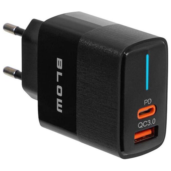 Ładowarka Blow 76-021# Ładowarka sieciowa gniazdo usb + usb-c qc+pd 20w