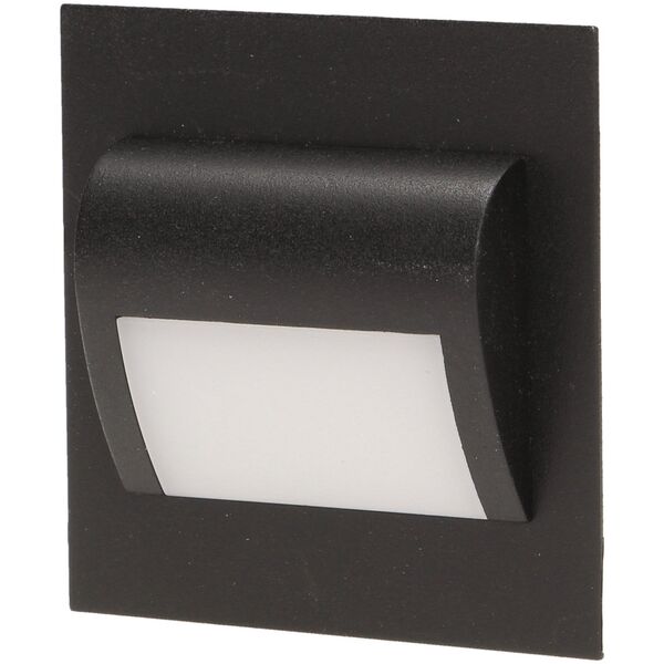 Oprawa schodowa Orno DRACO LED 1,2W, oprawa schodowa podtynkowa, 12V DC, 100lm, 3000K, czarna