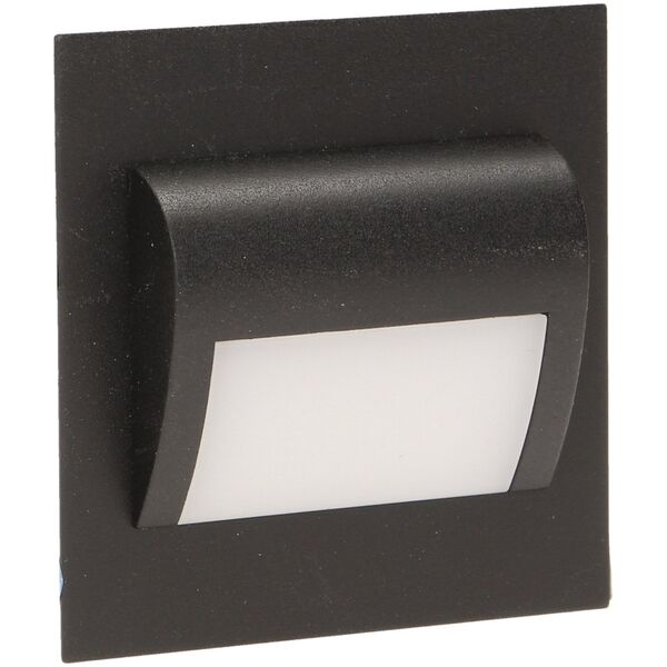 Oprawa schodowa Orno DRACO LED 1,2W, oprawa schodowa podtynkowa, 12V DC, 100lm, 3000K, czarna