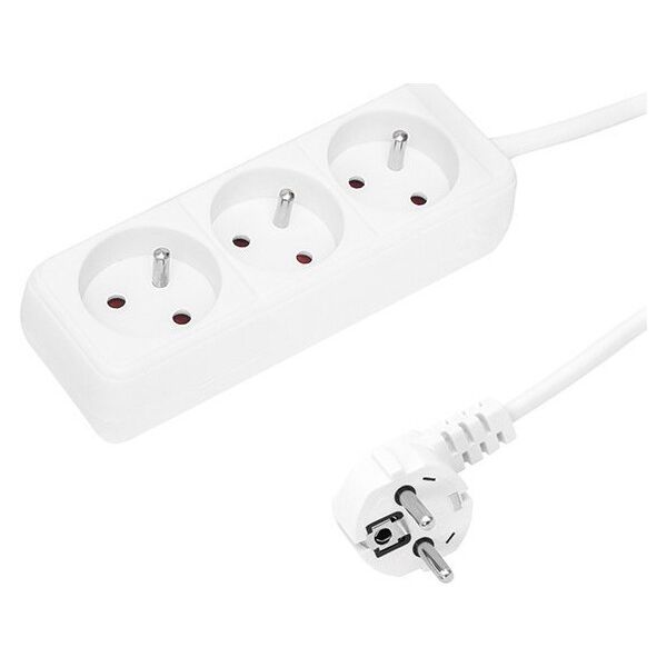 Blow 98-712# Przedłużacz sieciowy pr-370p 3-gniazda z uziemieniem 3m biały 3x1,5mm